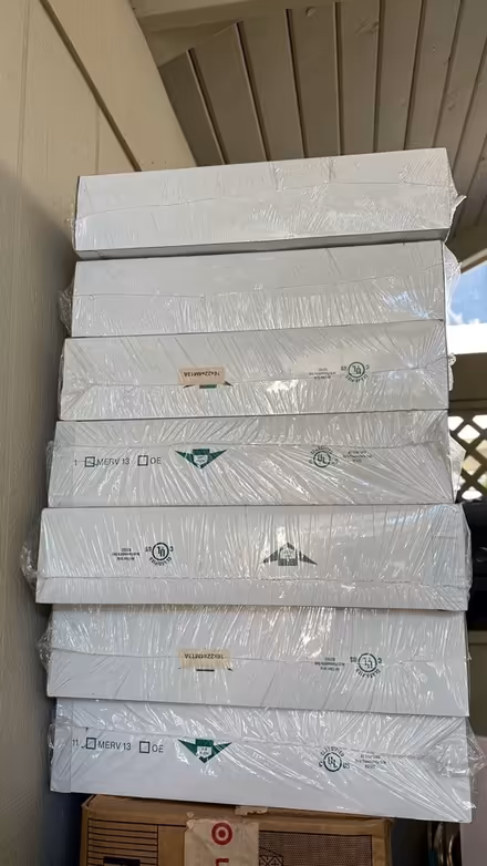 Photo of free 5 MERV13 filters 16*22*4 in (Shoreline Blvd-Middlefield Rd) #2