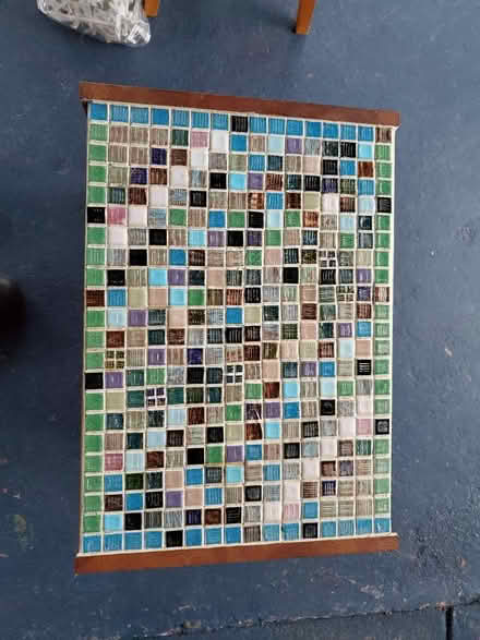 Photo of free Side table with tiled top (Fletcher/Arden) #2