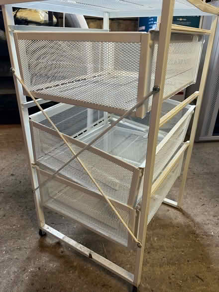 Photo of free Small ikea metal shelving (Netherfield, Battle) #2