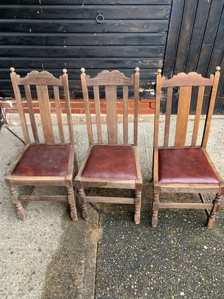Photo of free Oak Dining Chairs (Furneux Pelham) #1
