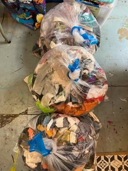 Photo of free 3 Bags of Fabric Scraps (Maxwell Park) #1