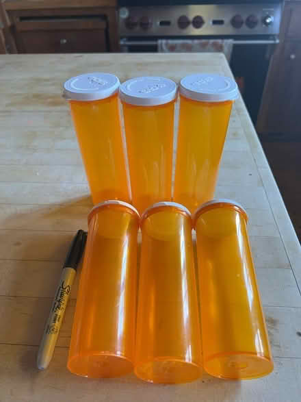 Photo of free 5” tall pill bottles (Montclair-off Hwy 13) #1