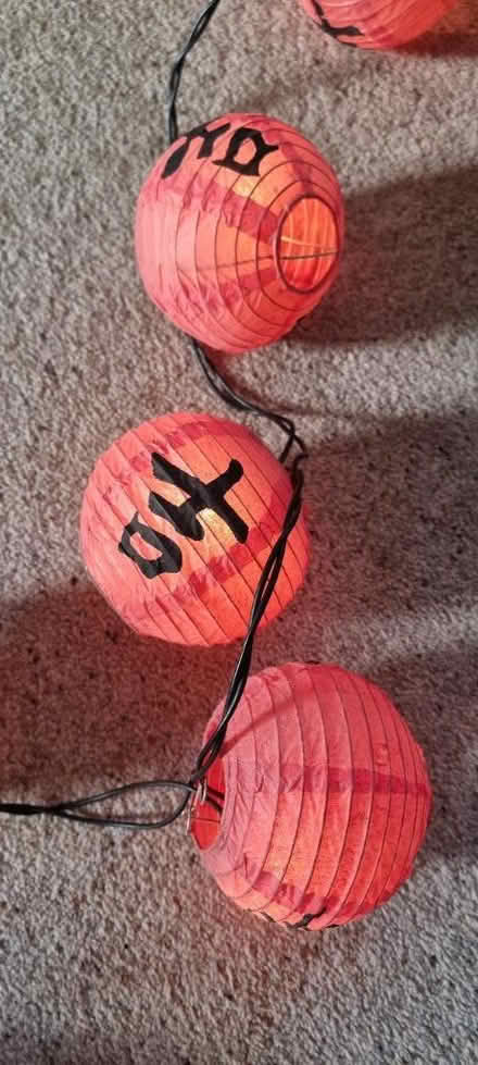 Photo of free Pretty red lantern fairy lights (Kidlington OX5) #2