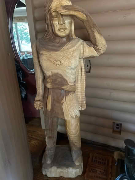 Photo of free Tall carved statue (Clinton Twsp mi) #1