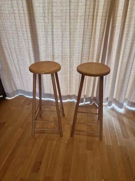 Photo of free 2 Wooden Stools (AL4) #1