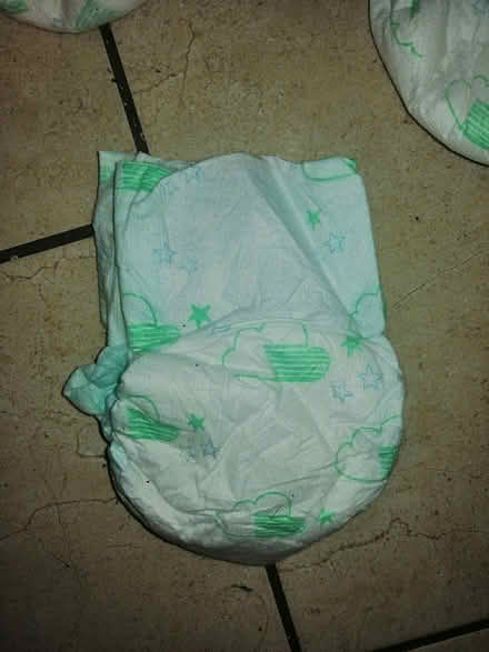 Photo of free Newborn and size 1 baby nappies (St Mellons Cardiff CF3) #1