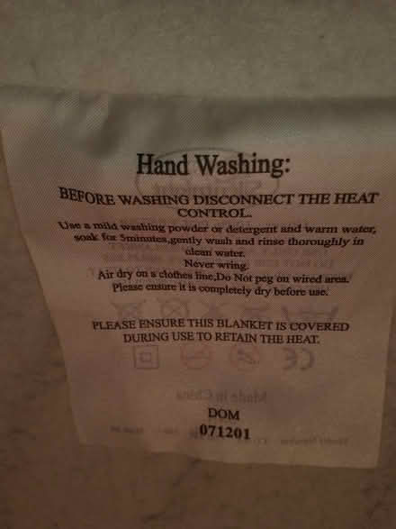 Photo of free Electric Blanket (Gillmoss L11) #1