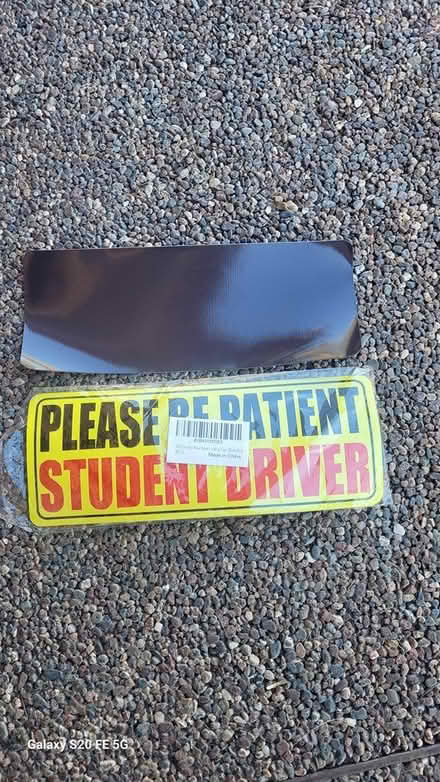 Photo of free Student driver car signs (Racetrack and Newport 89015) #1