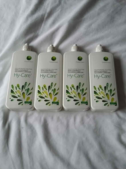 Photo of free 4 unopened bottles contact lens fluid (Calcutt HG5) #1