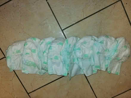 Photo of free Newborn and size 1 baby nappies (St Mellons Cardiff CF3) #2