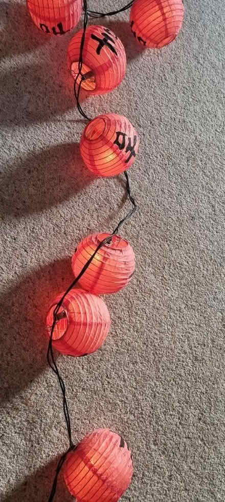 Photo of free Pretty red lantern fairy lights (Kidlington OX5) #4