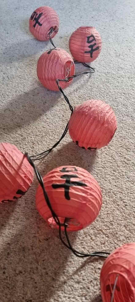 Photo of free Pretty red lantern fairy lights (Kidlington OX5) #3