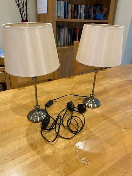 Photo of free Pair of bedside lamps (Warners End Hemel Hempstead) #1