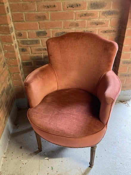 Photo of free Dusky pink bedroom chair (Hertfordshire HP4) #1