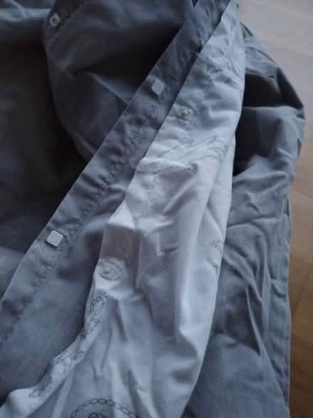 Photo of free Quilt Cover, Double, Grey and White (TN36) #4