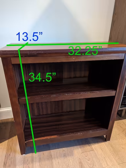 Photo of free small dark wood bookcase (Los Altos) #1