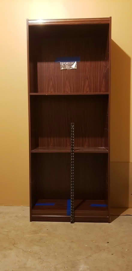 Photo of free Brown Wood Book Shelf 72H 30w 12d (Morristown, off Sussex Ave) #3