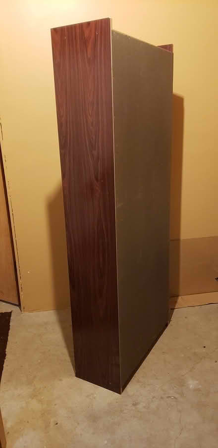 Photo of free Brown Wood Book Shelf 72H 30w 12d (Morristown, off Sussex Ave) #1