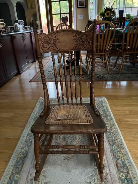 Photo of free Rocking chair needs seat (Rohnert Park G Section) #1