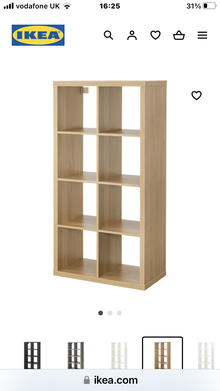 Photo of free Ikea Kallax shelves, new (Raynes park) #1