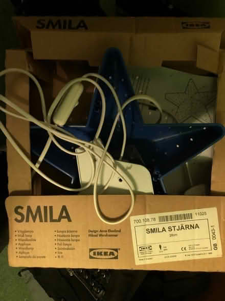 Photo of free IKEA light wall blue star (BN41) #1