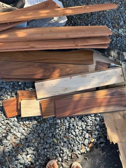 Photo of free Shoes, some hardwood floor pieces (Berryessa) #1