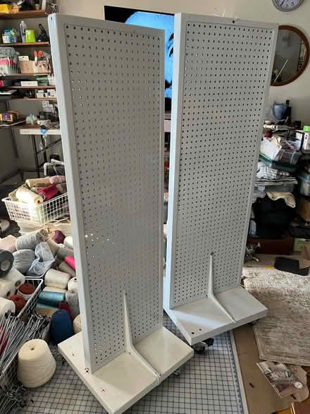 Photo of free Rolling Pegboard RetailDisplays x 2 (Yonkers) #4