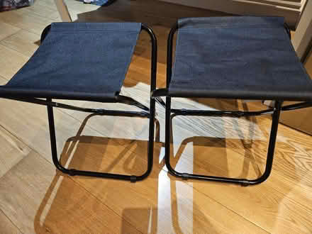 Photo of free Small folding camping chairs x2 (Stepney Green/Limehouse E1) #1