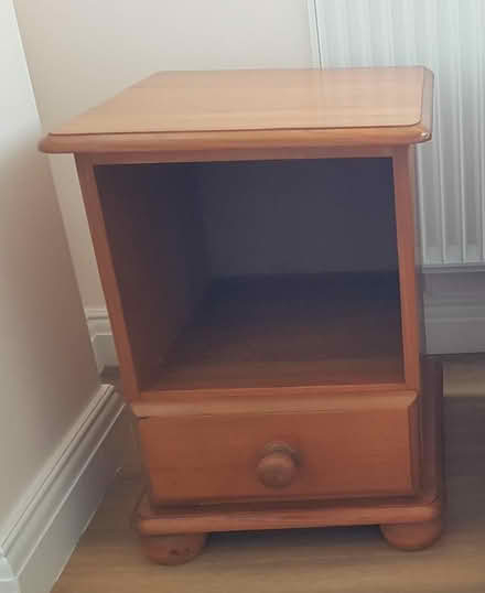 Photo of free Pair of pine bedside tables (Allestree DE22) #2