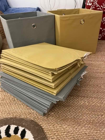 Photo of free Storage boxes - 6x yellow, 5x grey (Gloucester Road SW7) #2