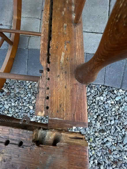 Photo of free Vintage rocking chair needs repair (Rohnert Park G Section) #2