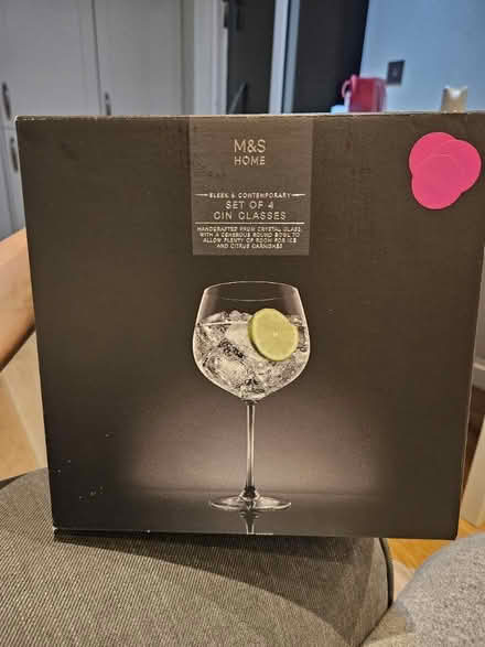 Photo of free M&S Home Gin Glasses x4 (Stepney Green/Limehouse E1) #2
