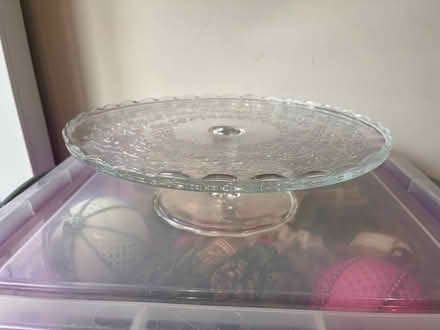 Photo of free Glass cake stand (Watford WD18 (Byewaters)) #1