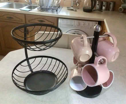 Photo of free Fruit bowl, mug rack, mugs (Garforth, Leeds, LS25) #1