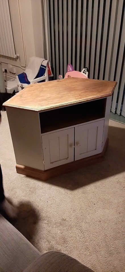 Photo of free Corner TV cabinet (Kirk Hallam, DE7) #1