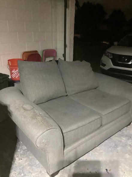 Photo of free Gray loveseat (Howell Branch and 436 area) #2