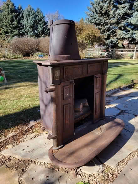 Photo of free Vintage cast iron stove (Harmony and Shields) #1