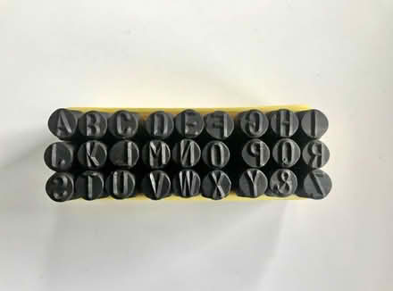 Photo of Metal letter stamps (DT6) #1