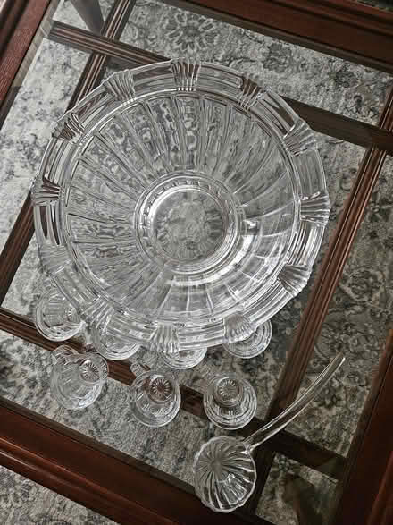 Photo of free Vintage Glass Punch Bowl Set (Norton) #3