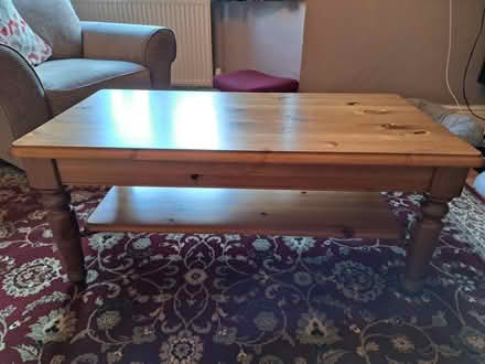 Photo of free Pine coffee table (NP11, Risca) #2