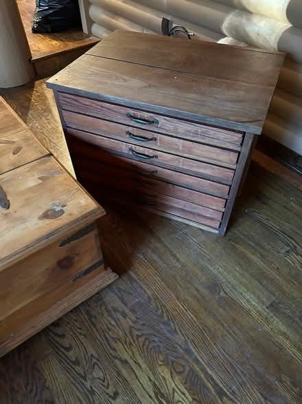 Photo of free Antique flat file cabinet (Clinton Twsp mi) #1