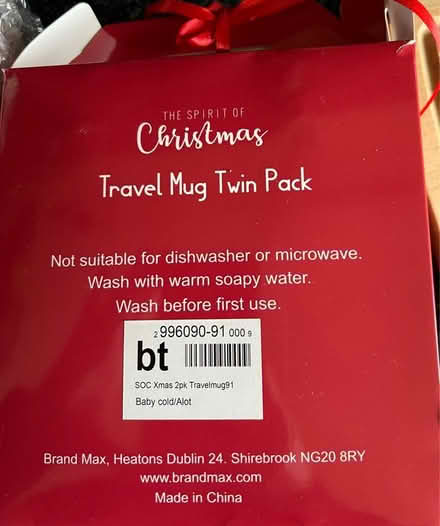 Photo of free Christmas travel mugs x4 (WV11) #2