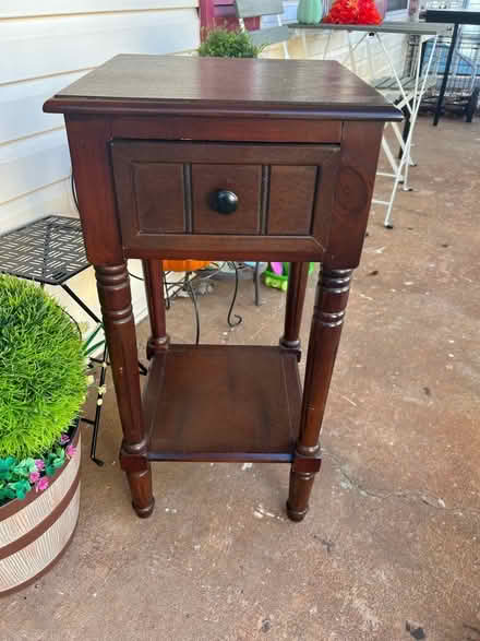 Photo of free wood side table (Burke) #1