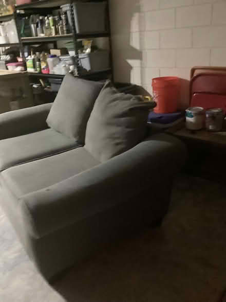 Photo of free Gray loveseat (Howell Branch and 436 area) #1