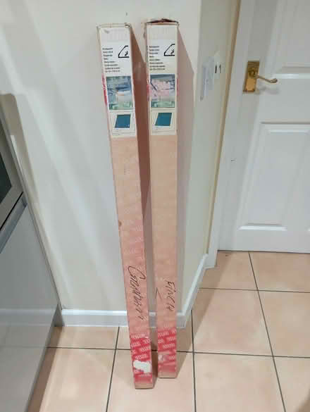 Photo of free 2 x blue Velux roller blinds (Standerwick BA11) #1