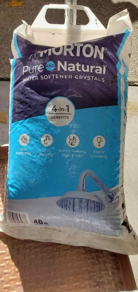 Photo of free Morton water softener crystals (East side Milwaukee) #1