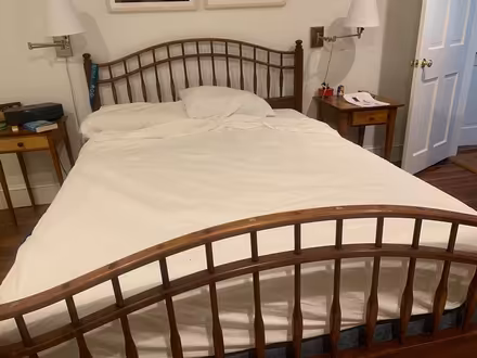 Photo of free Queen size shaker wood bedframe (Cambridge MA) #3