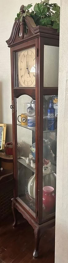 Photo of free Faux Grandfather Clock Curio Cab (West Belleville) #2