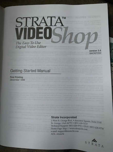 Photo of free Strata Videoshop legacy software for Mac (Warbleton TN21) #2