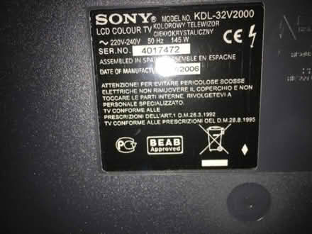 Photo of free Sony Bravia 32" Flat Screen TV (Horspath OX33) #2